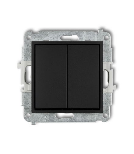 MINI Mechanizm łącznika zwiernego żaluzjowego (dwa klawisze bez piktogramów) Karlik 12MWP-8.1