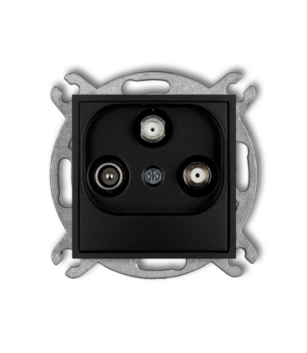 MINI Mechanizm gniazda abonenckiego 2 wyjścia SAT + TV Karlik 12MGSN