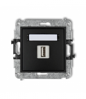 MINI Mechanizm gniazda pojedynczego USB A-A 2.0 Karlik 12MGUSB-1