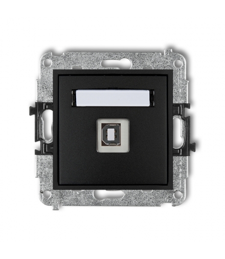 MINI Mechanizm gniazda pojedynczego USB A-B 2.0 Karlik 12MGUSB-3