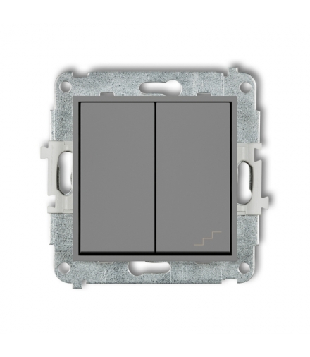 MINI Mechanizm łącznika jednobiegunowego ze schodowym (osobne zasilanie) Karlik 27MWP-10.2