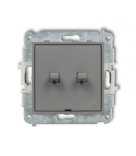 MINI Mechanizm łącznika jednobiegunowego ze schodowym (wspólne zasilanie) w stylu amerykańskim Karlik 27MWPUS-10.1