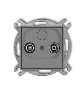 MINI Mechanizm gniazda abonenckiego RTV przelotowego 15dB Karlik 27MG15P