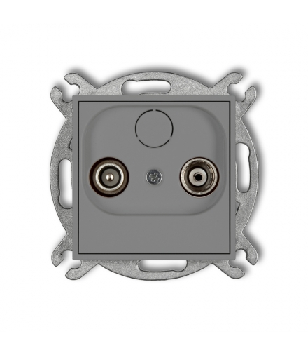 MINI Mechanizm gniazda abonenckiego RTV przelotowego 15dB Karlik 27MG15P