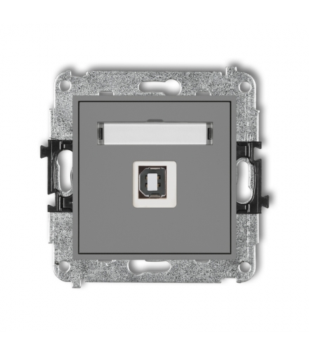 MINI Mechanizm gniazda pojedynczego USB A-B 2.0 Karlik 27MGUSB-3