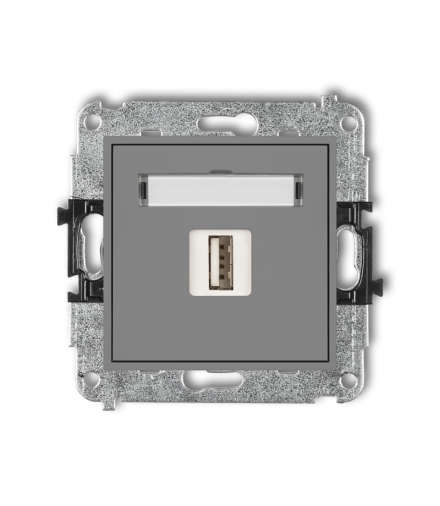 MINI Mechanizm ładowarki USB pojedynczej, 5V, 2A Karlik 27MCUSB-3