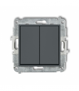 MINI Mechanizm łącznika zwiernego żaluzjowego (dwa klawisze bez piktogramów) Karlik 28MWP-8.1