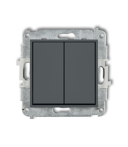 MINI Mechanizm łącznika zwiernego żaluzjowego (dwa klawisze bez piktogramów) Karlik 28MWP-8.1