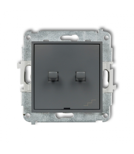 MINI Mechanizm łącznika jednobiegunowego ze schodowym (wspólne zasilanie) w stylu amerykańskim Karlik 28MWPUS-10.1