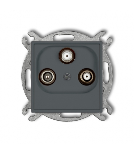 MINI Mechanizm gniazda abonenckiego 2 wyjścia SAT + TV Karlik 28MGSN