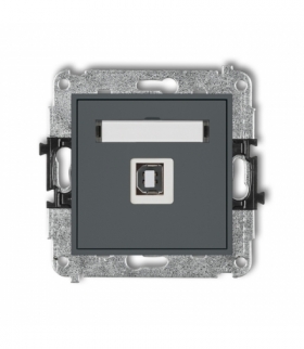 MINI Mechanizm gniazda pojedynczego USB A-B 2.0 Karlik 28MGUSB-3