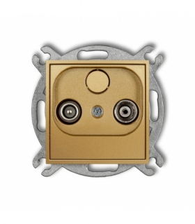 MINI Mechanizm gniazda abonenckiego RTV przelotowego 15dB Karlik 29MG15P