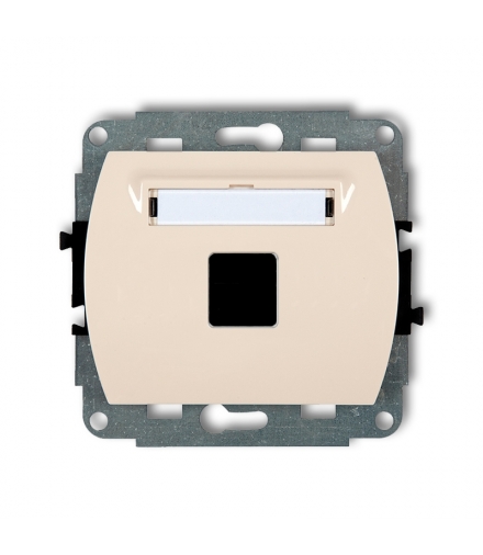 TREND Mechanizm gniazda multimedialnego pojednczego bez modułu (standard Keystone) Karlik 1GM-1P