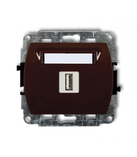 TREND Mechanizm gniazda pojedynczego USB A-A 2.0 Karlik 4GUSB-1