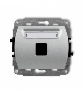 TREND Mechanizm gniazda multimedialnego pojednczego bez modułu (standard Keystone) Karlik 7GM-1P