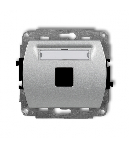 TREND Mechanizm gniazda multimedialnego pojednczego bez modułu (standard Keystone) Karlik 7GM-1P