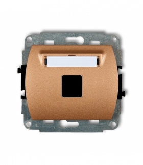 TREND Mechanizm gniazda multimedialnego pojednczego bez modułu (standard Keystone) Karlik 8GM-1P