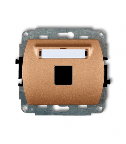 TREND Mechanizm gniazda multimedialnego pojednczego bez modułu (standard Keystone) Karlik 8GM-1P