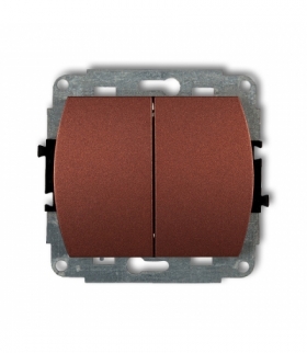 TREND Mechanizm łącznika podwójnego schodowego (dwa klawisze bez piktogramów) Karlik 9WP-33.1