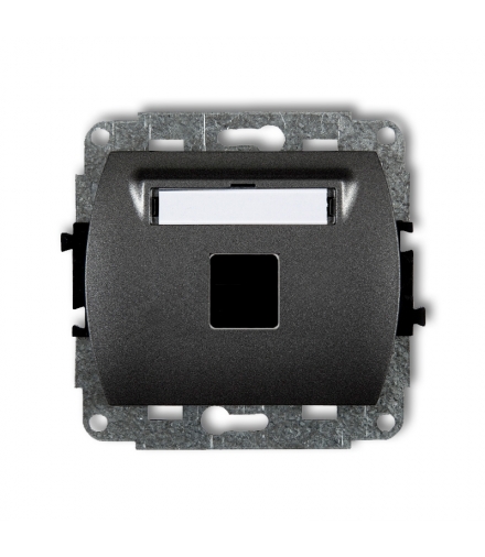 TREND Mechanizm gniazda multimedialnego pojednczego bez modułu (standard Keystone) Karlik 11GM-1P
