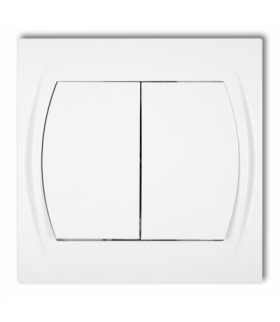 LOGO Łącznik podwójny schodowy (dwa klawisze bez piktogramów) Karlik LWP-33.1