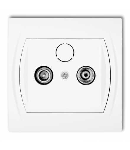 LOGO Gniazdo abonenckie RTV końcowe 2dB Karlik LG2K