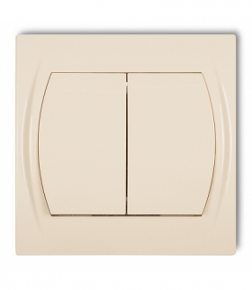 LOGO Łącznik żaluzjowy (dwa klawisze bez piktogramów) Karlik 1LWP-8.1