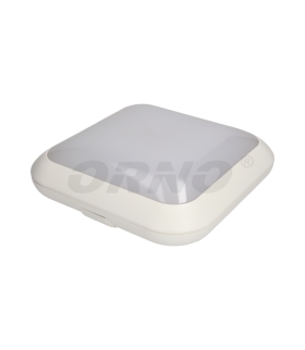 Plafon MONSUN LED 60 SMD2835, biały, IP66, klosz poliwęglan mleczny