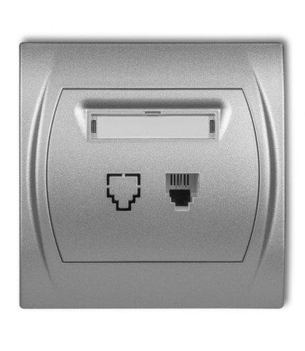 LOGO Gniazdo telefoniczne pojedyncze 1xRJ11, 4-stykowy Karlik 7LGT-1