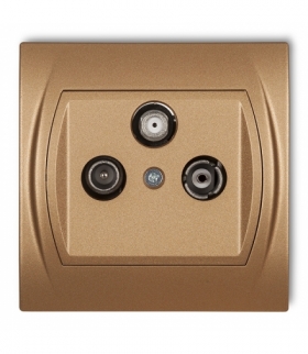 LOGO Gniazdo abonenckie RTV-SAT końcowe 1,5dB Karlik 8LGS