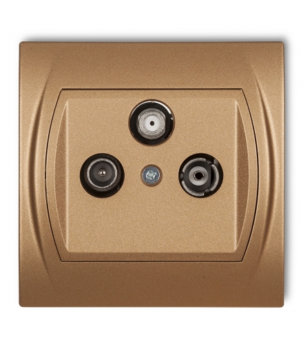 LOGO Gniazdo abonenckie RTV-SAT końcowe 1,5dB Karlik 8LGS