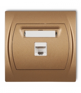 LOGO Gniazdo komputerowe pojedyncze 1xRJ45, kat. 5e, 8-stykowy Karlik 8LGK-1