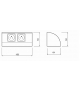 OR-AE-1303 Gniazdo meblowe 2x230V