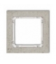 DECO Ramka uniwersalna pojedyncza - beton (ramka: jasnoszara, spód: biały) Karlik 27-0-DRB-1