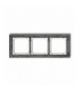 DECO Ramka uniwersalna potrójna - beton (ramka: antracytowa, spód: biały) Karlik 11-0-DRB-3