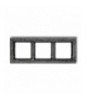 DECO Ramka uniwersalna potrójna - beton (ramka: antracytowa, spód: czarny) Karlik 11-12-DRB-3