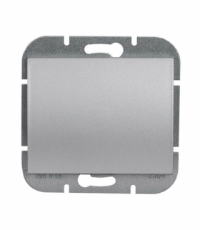 Onyx Wyłącznik klawiszowy instalacyjny p/t 10A, 250V, krzyżowy WP-8O SREBRNY Abex 9002235