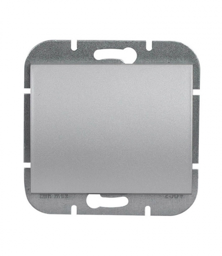Onyx Wyłącznik klawiszowy instalacyjny p/t 10A, 250V, krzyżowy podświetlany WP-8OS SREBRNY Abex 9002218