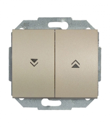 Onyx Wyłącznik żaluzjowy, zwierny p/t 10A, 250V WP-10O SATYNA Abex 9002237