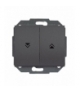 Onyx Wyłącznik żaluzjowy, zwierny p/t 10A, 250V WP-10O ANTRACYT Abex 9002239