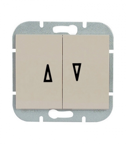 Onyx Wyłącznik żaluzjowy, p/t 10A, 250V WP-11O BEŻOWY Abex 9002243