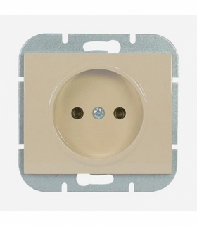 Onyx Gniazdo wtyczkowe pojedyncze p/t 2p 16A, 250V PT-15O BEŻOWY Abex 9002254