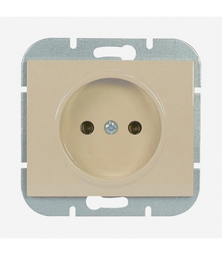Onyx Gniazdo wtyczkowe pojedyncze p/t 2p 16A, 250V PT-15O BEŻOWY Abex 9002254