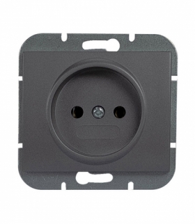 Onyx Gniazdo wtyczkowe pojedyncze p/t 2p 16A, 250V PT-15O ANTRACYT Abex 9002260