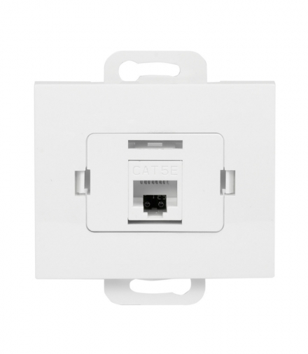 Onyx Gniazdo RJ45 komputerowe pojedyncze nieekranowane 5Cat RJ45 - 5CAT/O1 N BIAŁY Abex 9002331