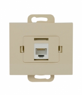 Onyx Gniazdo RJ45 komputerowe pojedyncze nieekranowane 6Cat RJ45 - 6CAT/O1 N BEŻOWY Abex 9002336