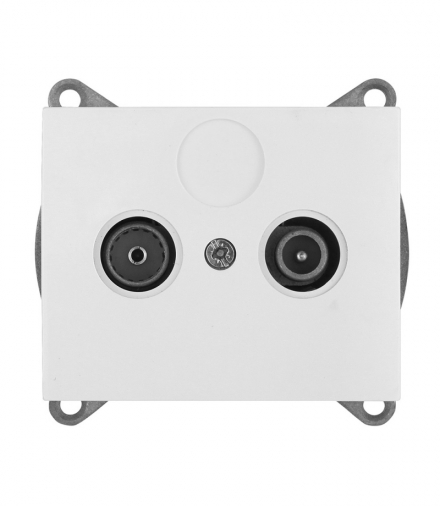 Onyx Gniazdo abonenckie "RTV" końcowe 1,5db GAP-O/K BIAŁY Abex 9002307