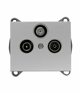 Onyx Gniazdo abonenckie "RTV" satelitarne 3db końcowe GAPS-O/K SREBRNY Abex 9002319