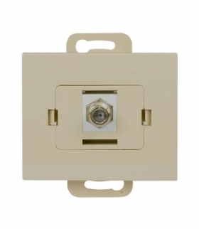 Onyx Gniazdo TV pojedyncze typu F TV-F/F/01 BEŻOWY Abex 9002328
