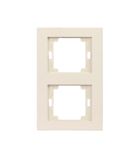 Onyx Ramka podwójna pionowa do serii ONYX RA-2OP BEŻOWY Abex 9002399